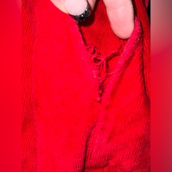 VTG Victoria's Secret Plush Robe Terry Cloth Robe Women Size M/L Red - Picture 6 of 9